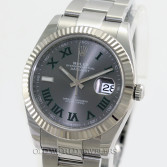 Rolex Datejust 41 "Wimbledon" Ref 126334 Steel Slate Dial